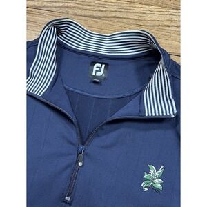 FootJoy Pullover Blue Performance 1/4 Zip Golf Stretch Athleisure Men's Sz XL